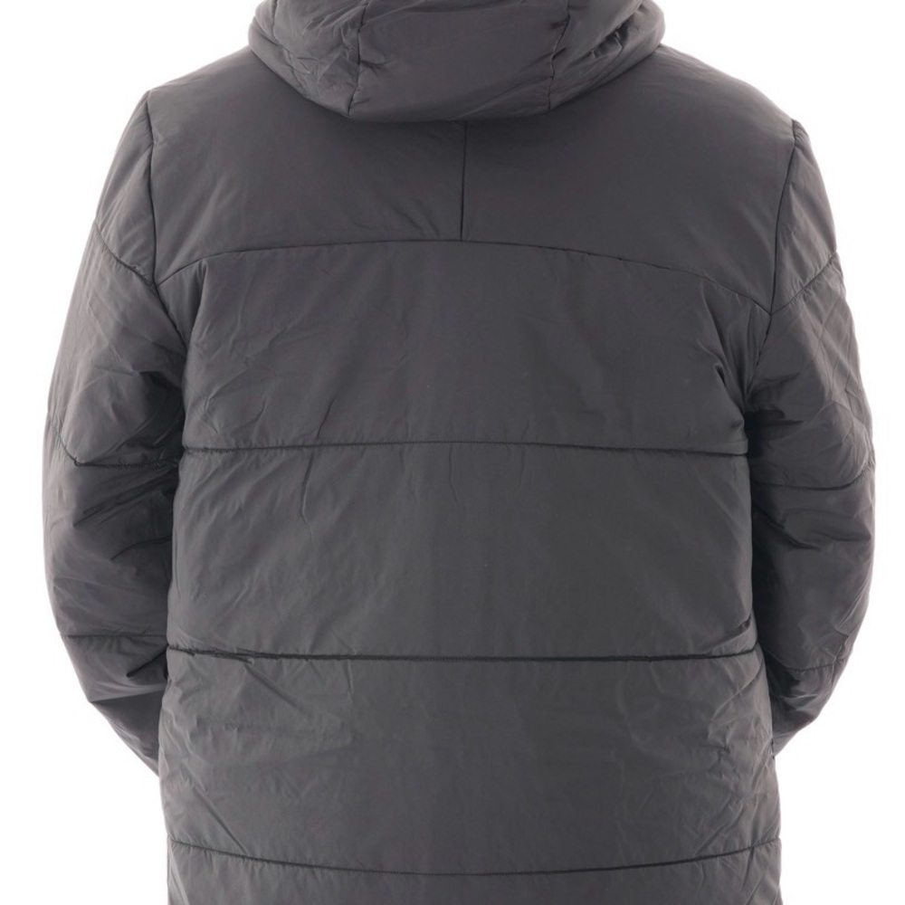 Adidas Originals  Men's Dark Gray Hooded Puffer Jacket - Picture 3 of 7
